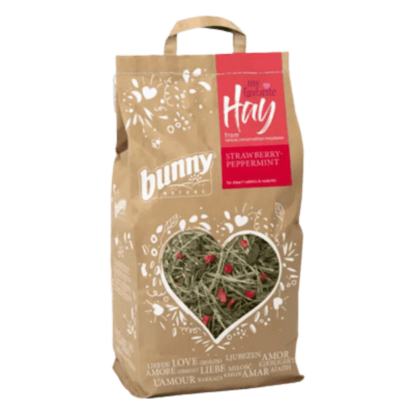 Bunny Nature My Favorite Hay széna from Nature Conversation Meadows Strawberry Peppermint 100 gr