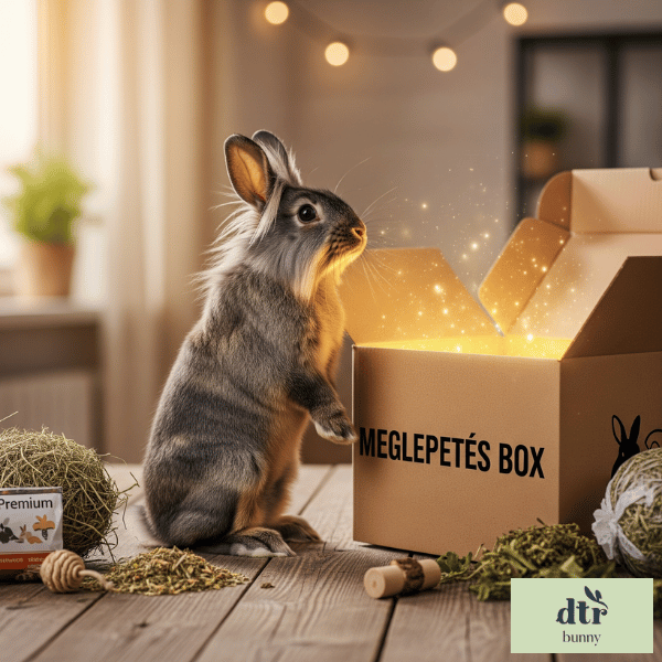 Meglepetés titok mini csomag nyusziknak 1 DTR bunny meglepetés box mini