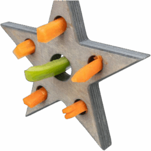 Xmas Játék és Nasitartó Csillag 14x17cm