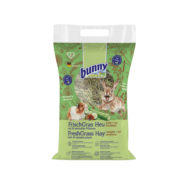 Bunny Nature Fresh Grass Hay Cucumber Red Cornflower Széna 500g 1 Bunny Nature Fresh Grass Hay Cucumber Red Cornflower Széna 500g